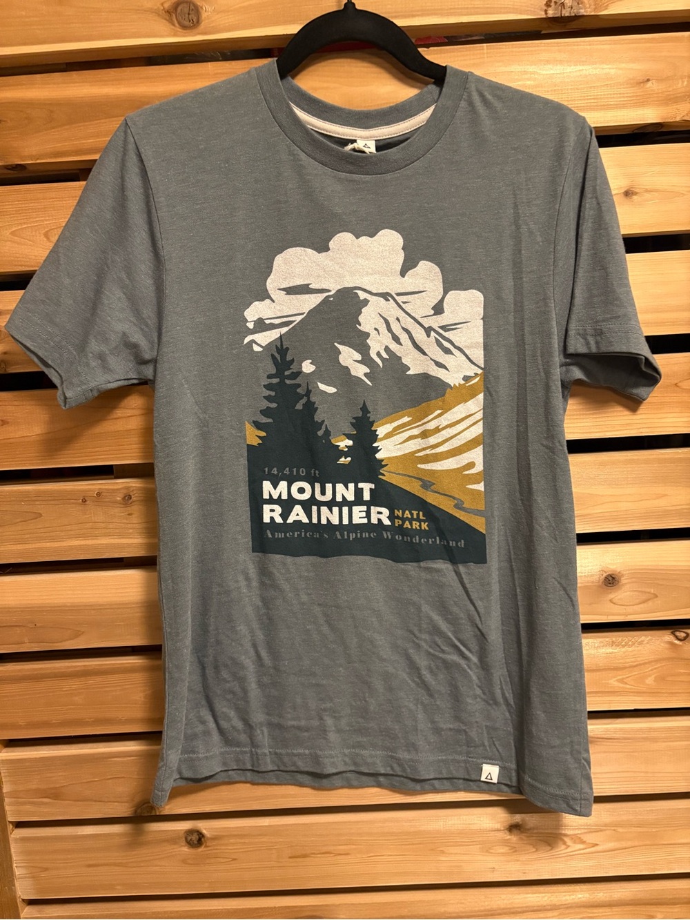 NWT The Landmark Project Mount Rainier Graphic T-Shirt Gray